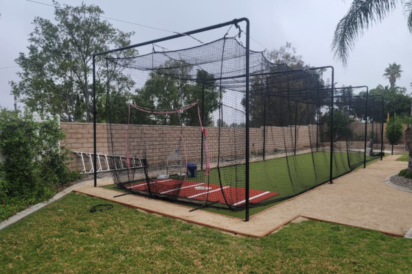 How to build a backyard batting cage?