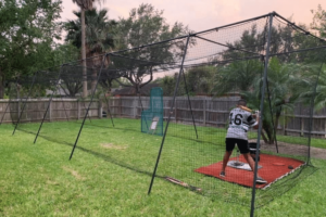 Simple and low-budget backyard batting cage