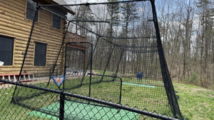 A Freestanding Backyard Batting Cage