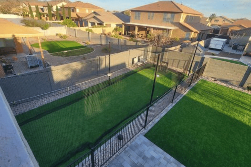 A Backyard Batting Cage made by considering the neighborhood